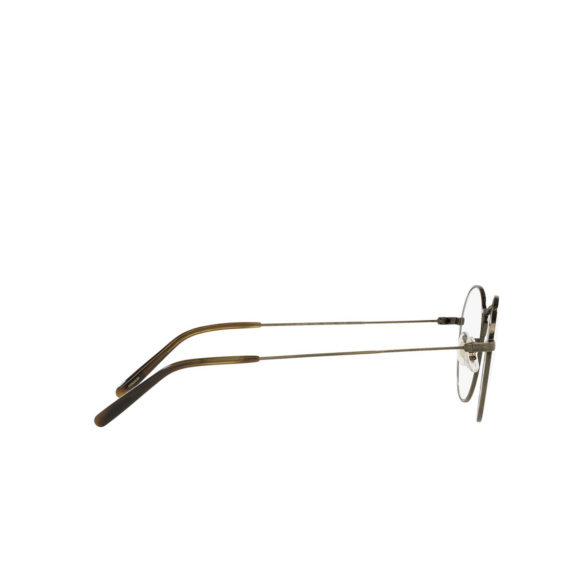 Oliver Peoples® Round Eyeglasses: Weslie OV1282T color Antique Gold 5284 - product thumbnail 3/3.