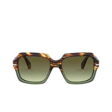 Persol PO0581S Sunglasses 1122A6 brown tortoise & opal green - front view