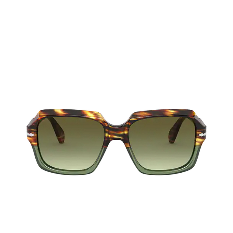 Persol PO0581S Sunglasses 1122A6 brown tortoise & opal green - 1/4