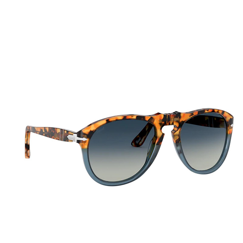 Persol PO0649 Sunglasses 112032 brown tortoise & opal blue - 2/4