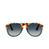 Persol PO0649 Sunglasses 112032 brown tortoise & opal blue - product thumbnail 1/4