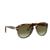 Gafas de sol Persol PO0649 1122A6 brown tortoise & opal green - Miniatura del producto 2/4