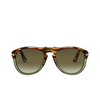 Gafas de sol Persol PO0649 1122A6 brown tortoise & opal green - Miniatura del producto 1/4