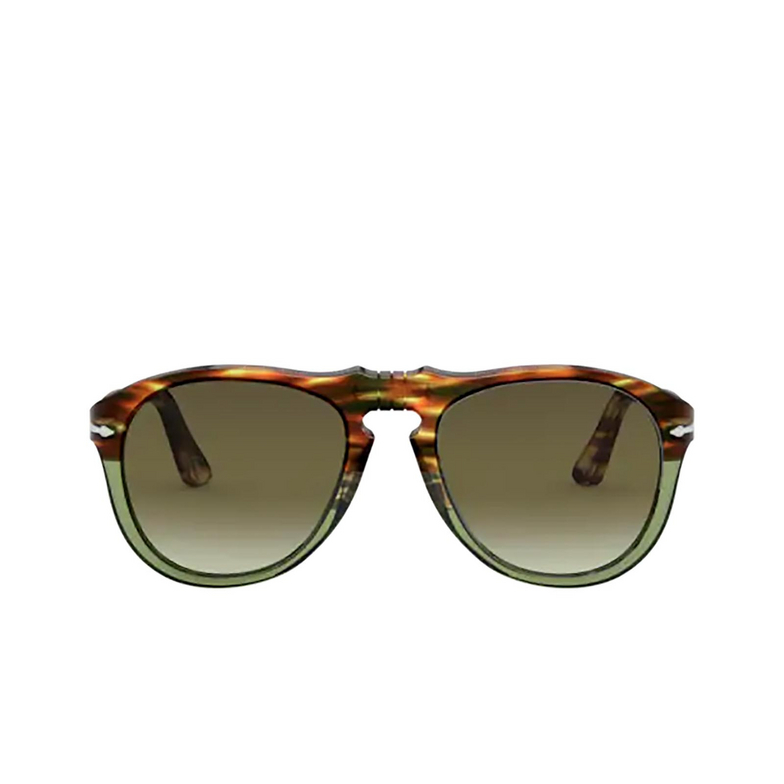 Persol PO0649 Sunglasses 1122A6 brown tortoise & opal green - 1/4