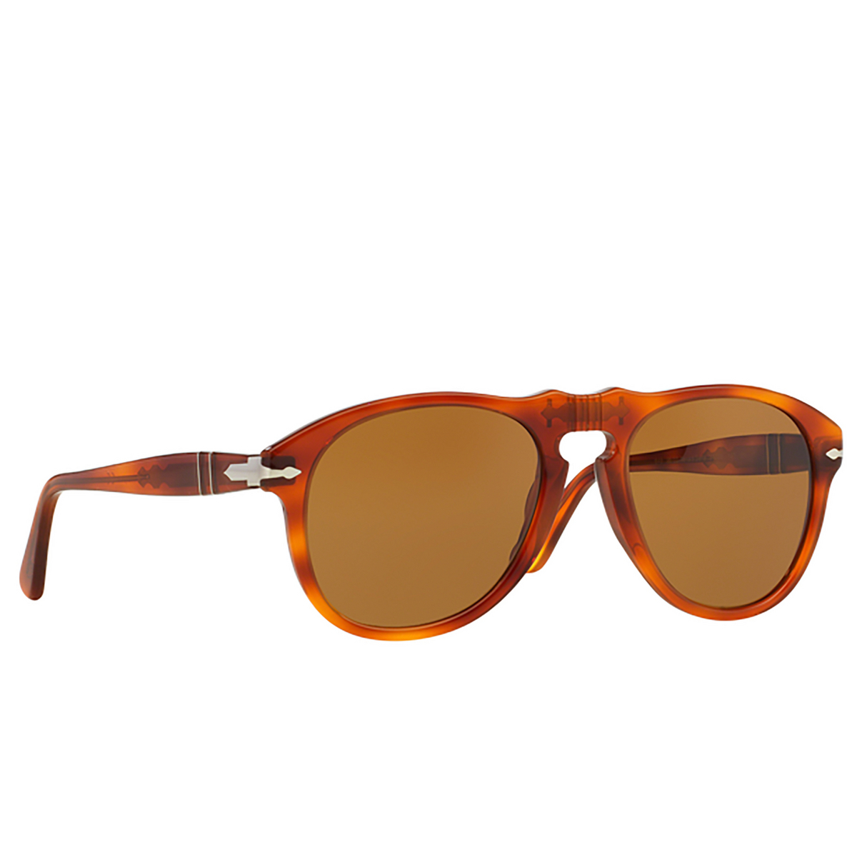 Persol PO0649 Sunglasses 96/33 LIGHT HAVANA - three-quarters view