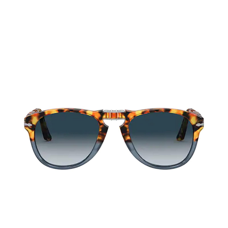 Persol PO0714 Sunglasses 112032 brown tortoise & opal blue - 1/4