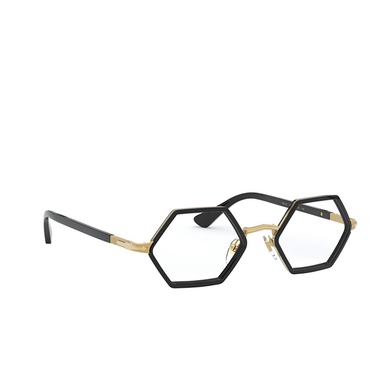 Persol PO2472V Eyeglasses 1097 gold & black - three-quarters view