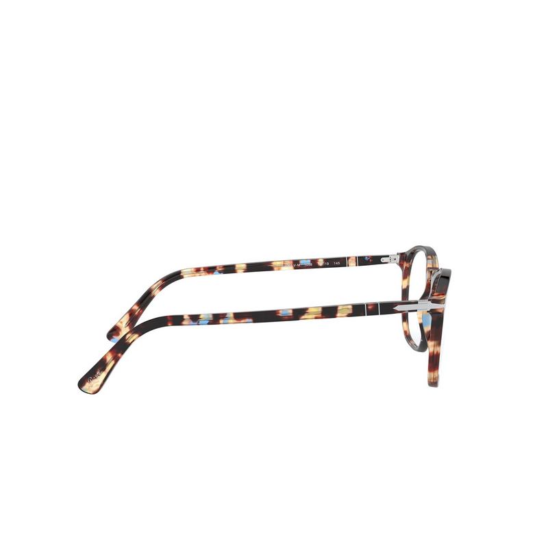 Persol PO3007VM Eyeglasses 1058 azure & brown tortoise - 3/4