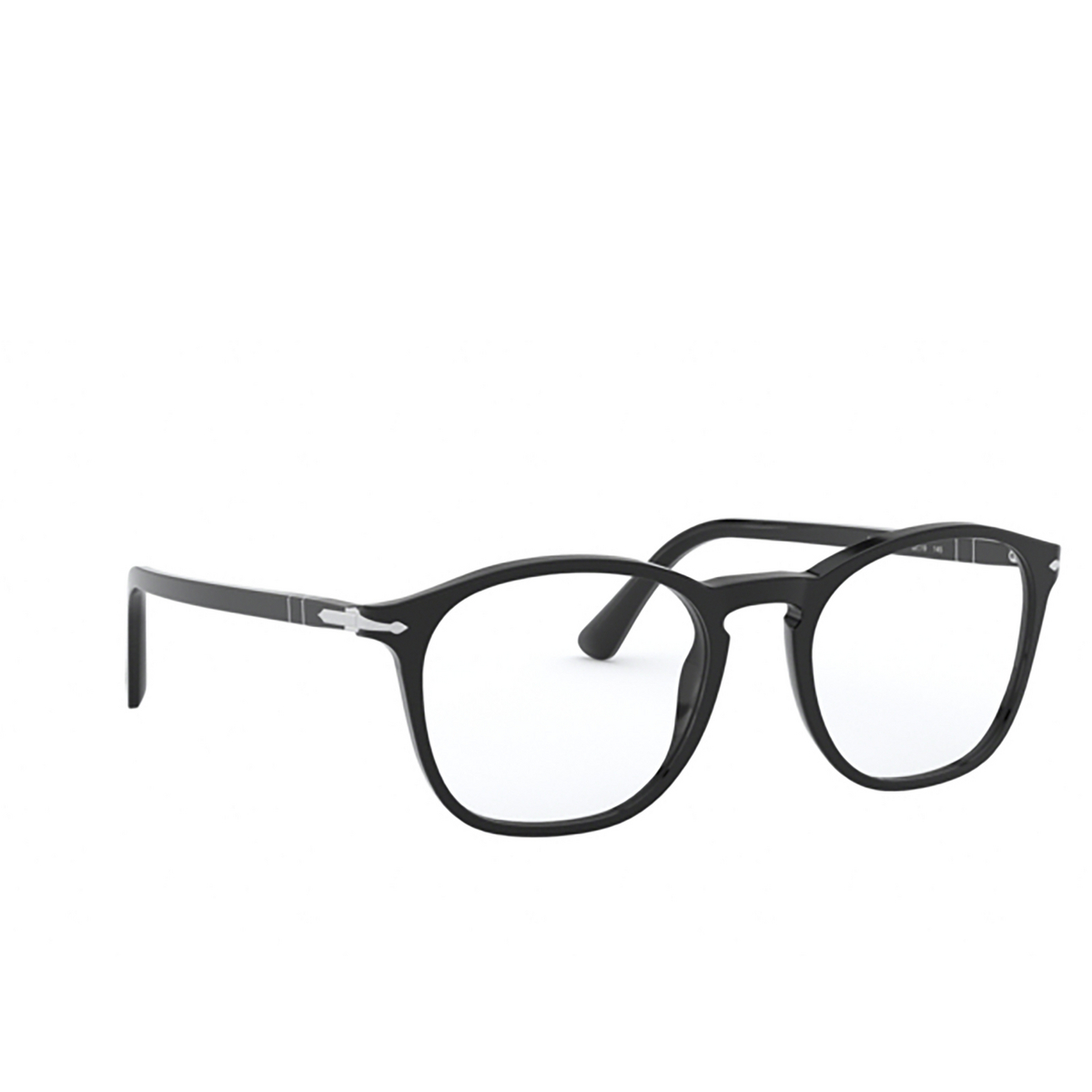 Persol PO3007VM Eyeglasses 95 BLACK - three-quarters view
