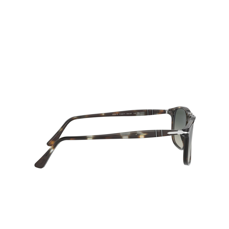 Persol PO3059S Sunglasses 112471 striped brown & smoke - 3/4