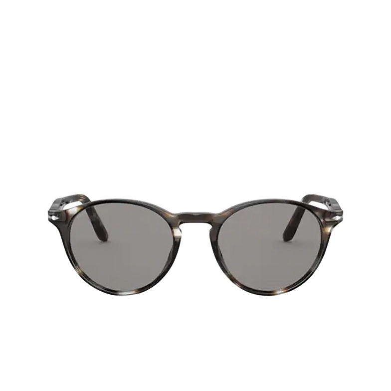 Persol PO3092SM Sunglasses 1124R5 striped brown & smoke - 1/4