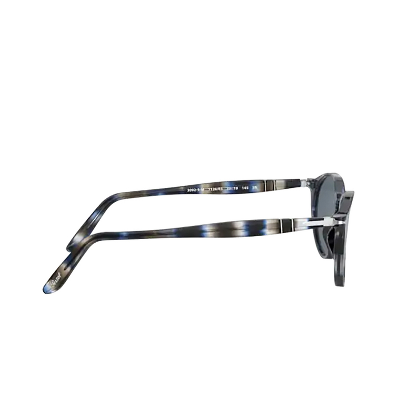 Persol PO3092SM Sunglasses 1126R5 striped blue & grey - 3/4