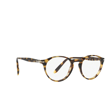 Persol PO3092V Eyeglasses 1056 brown & beige tortoise - three-quarters view
