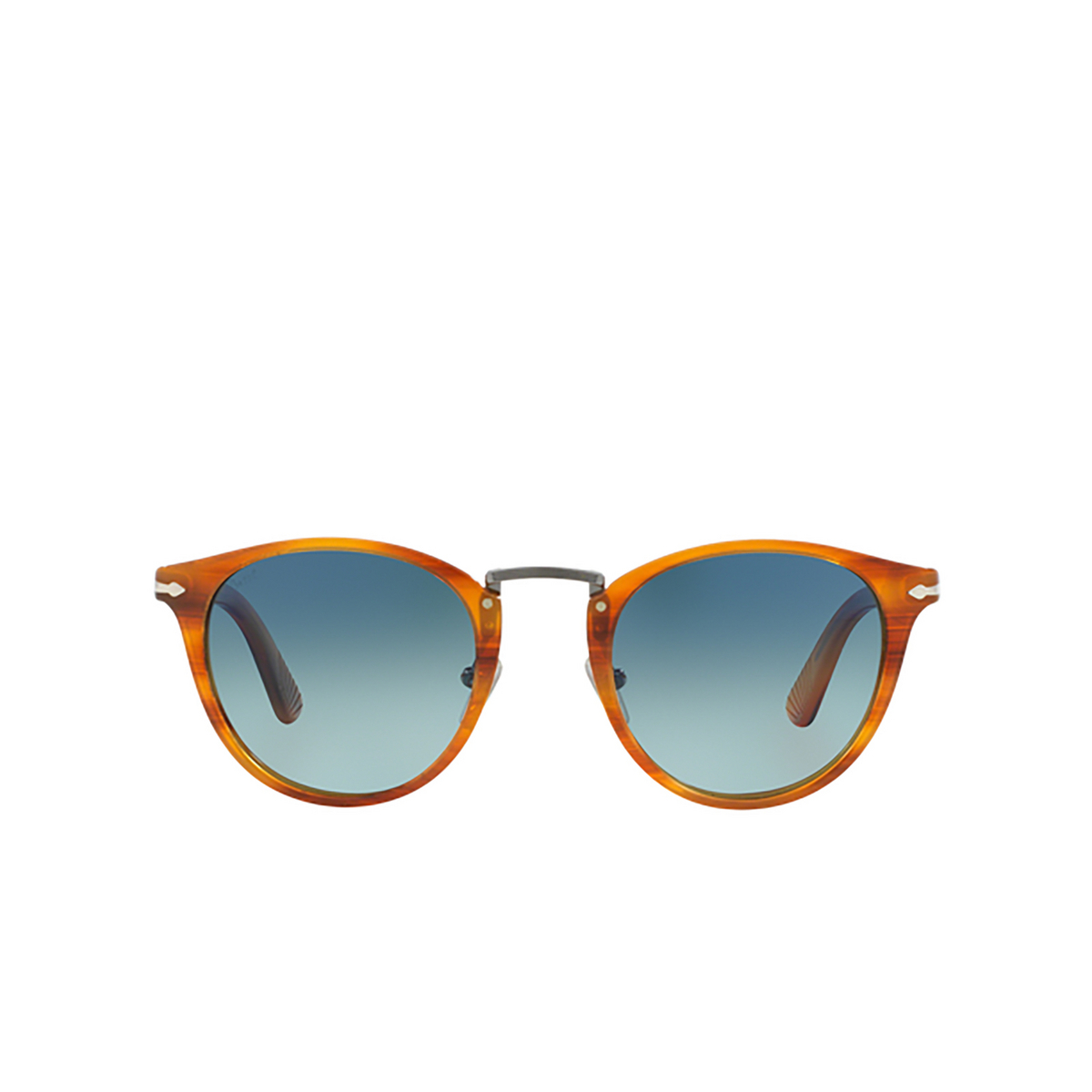 Persol PO3108S Sunglasses 960/S3 STRIPED BROWN - front view