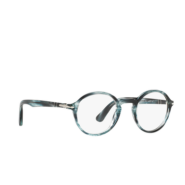 Persol PO3141V Eyeglasses 1051 striped grey - three-quarters view
