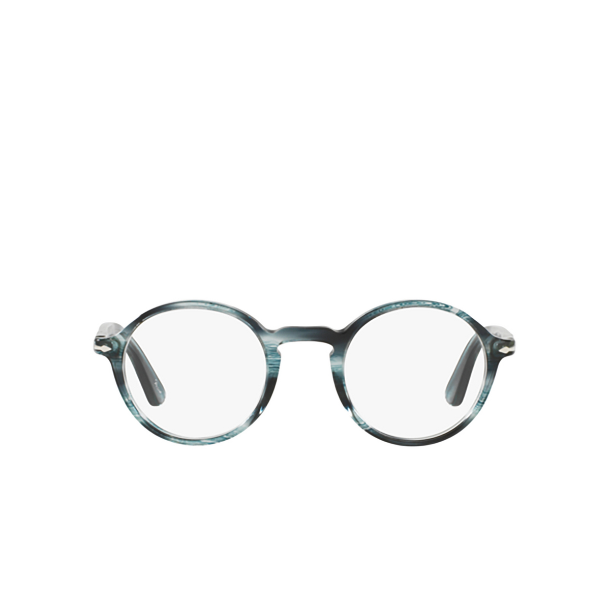 Occhiali da vista Persol PO3141V 1051 Striped Grey - frontale