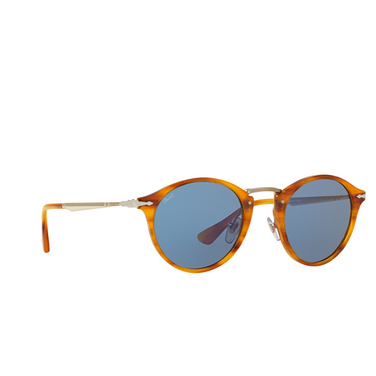 Persol PO3166S Sunglasses 960/56 striped brown - three-quarters view