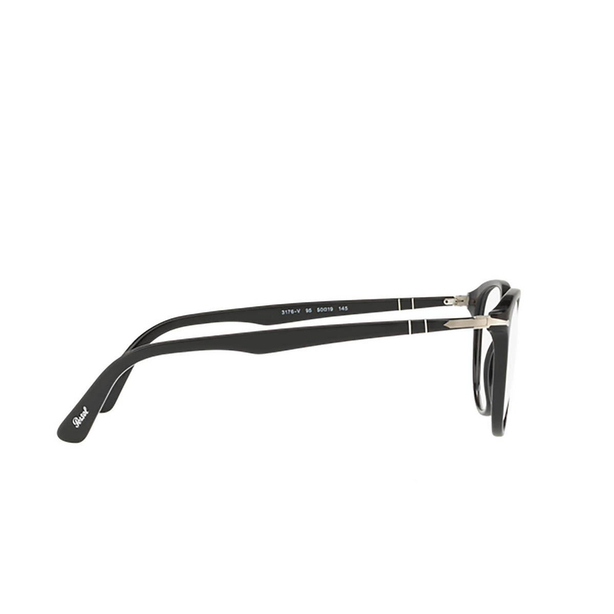 Persol® Square Eyeglasses: PO3176V color Black 95 - 3/3.