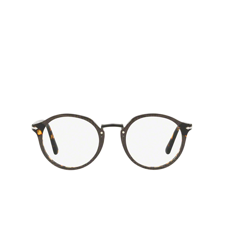 Persol PO3185V Eyeglasses 1093 grey prince of wales & havana - 1/4