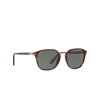 Lunettes de soleil Persol PO3186S 24/31 havana - Vue trois quarts