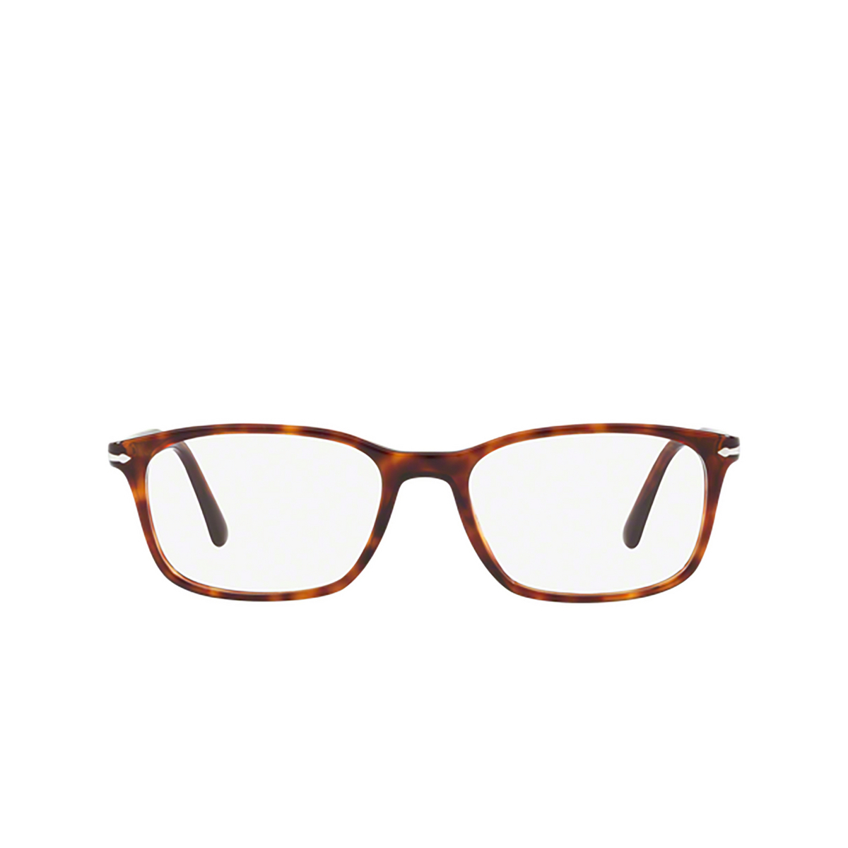 Persol® Square Eyeglasses: PO3189V color Havana 24 - front view.