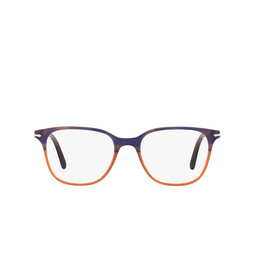 Persol® Rectangle Eyeglasses: PO3203V color Striped Blue Gradient Orange 1066.