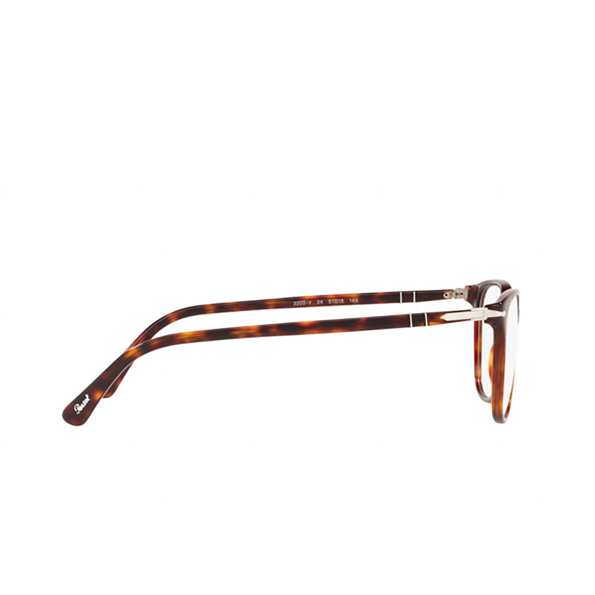 Persol® Rectangle Eyeglasses: PO3203V color Havana 24 - 3/3.