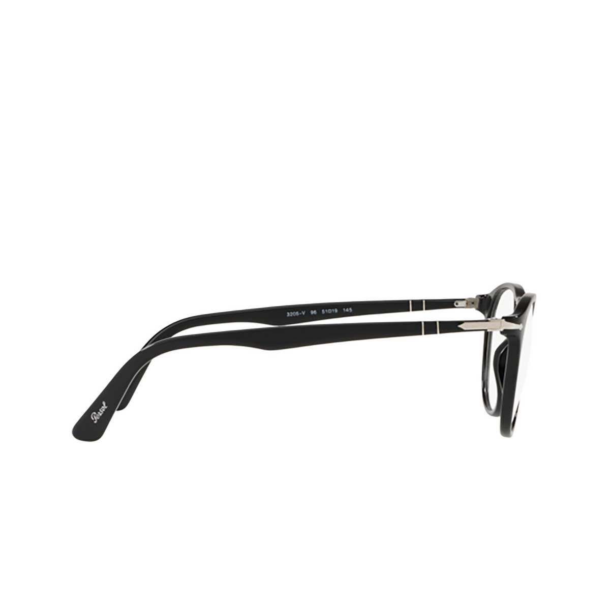 Persol® Round Eyeglasses: PO3205V color Black 95 - 3/3.