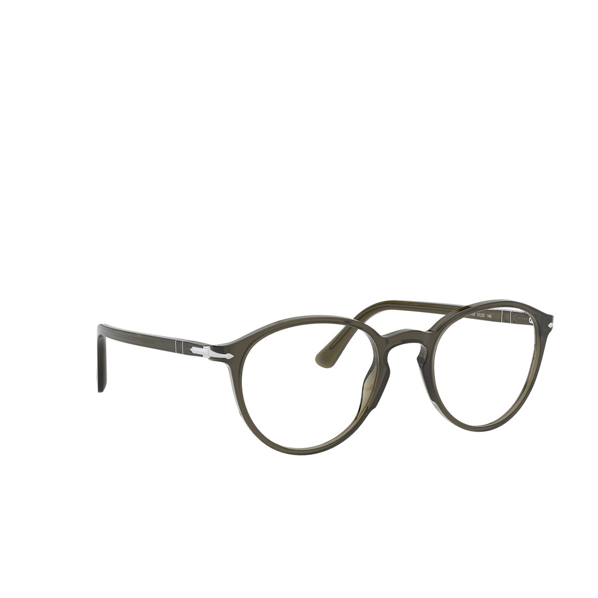Persol PO3218V Eyeglasses 1103 Opal Smoke - three-quarters view