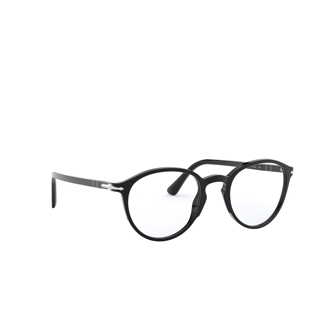 Persol PO3218V Eyeglasses 95 Black - three-quarters view