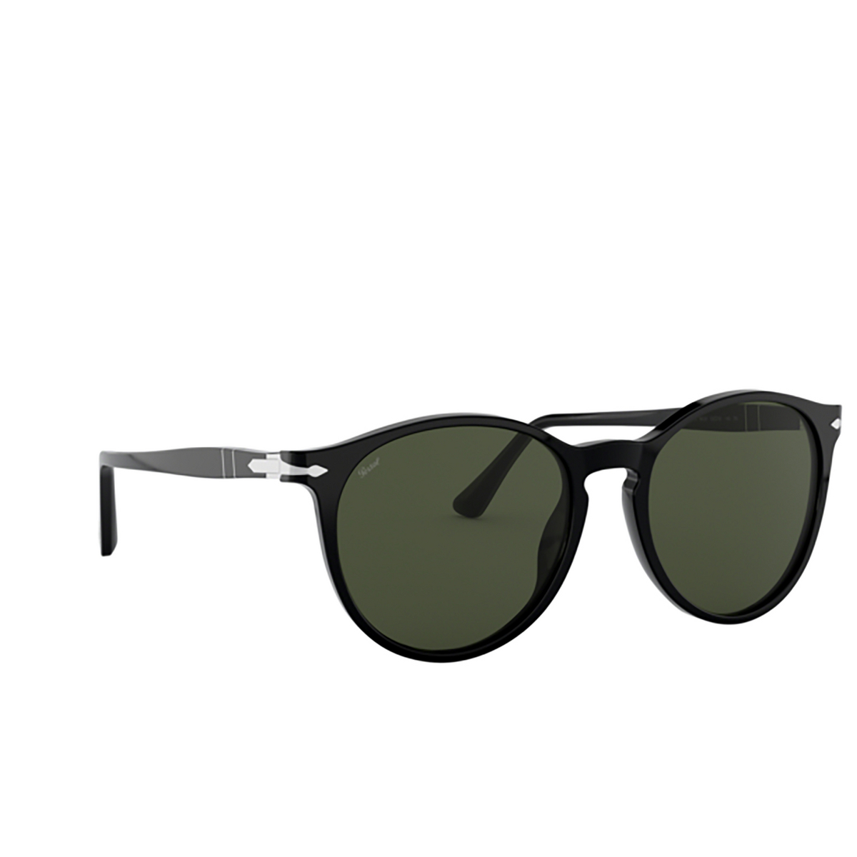 Persol PO3228S Sunglasses 95/31 BLACK - three-quarters view