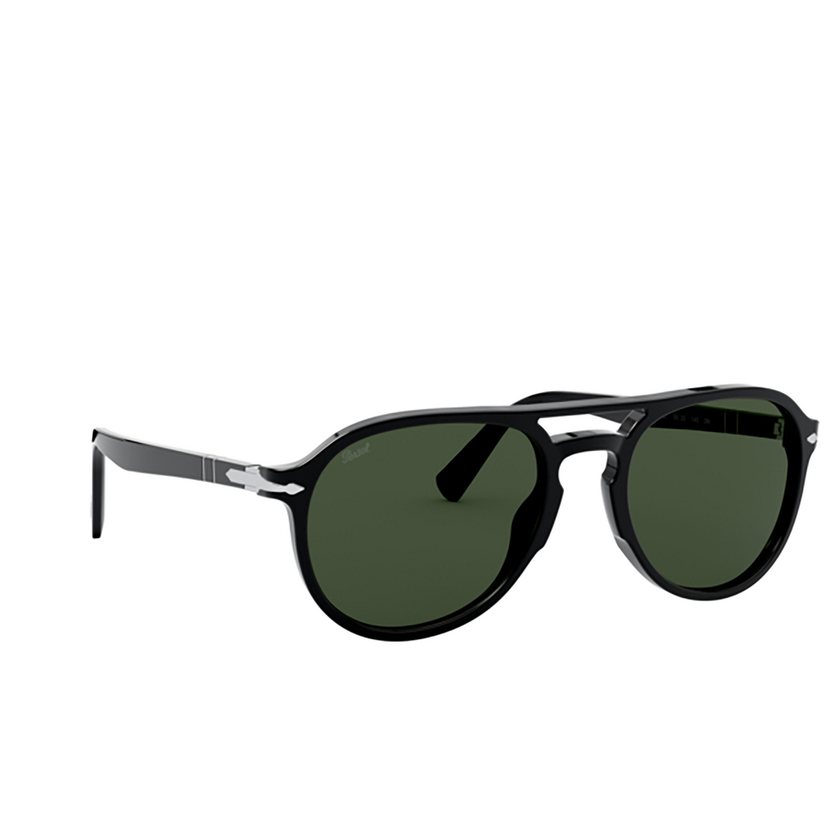 Persol PO3235S Sunglasses 95/31 BLACK - three-quarters view