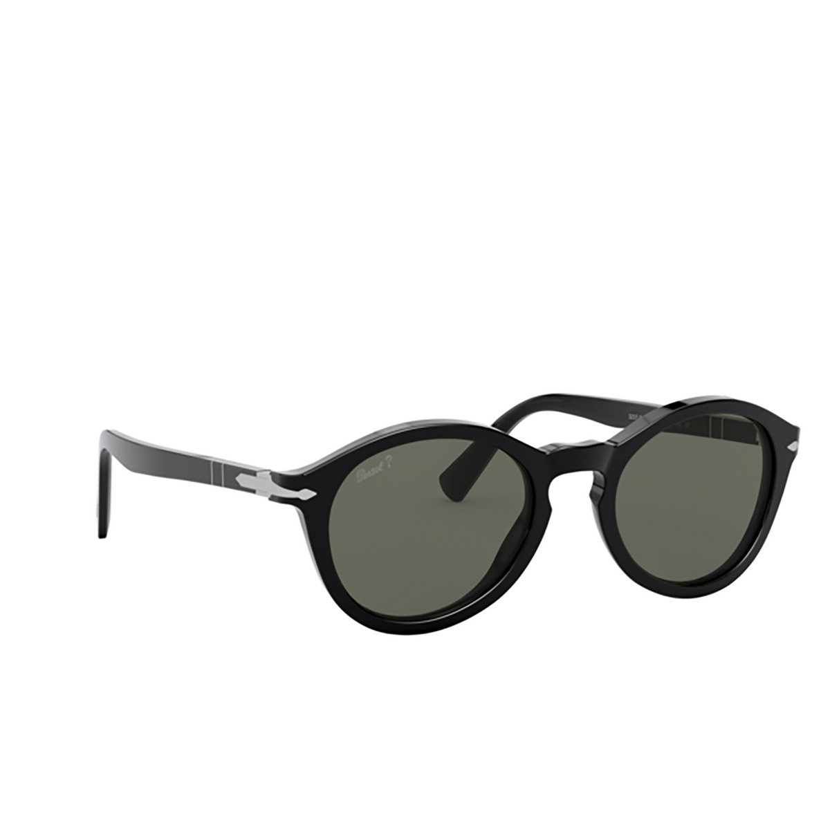 Persol PO3237S Sunglasses 95/58 BLACK - three-quarters view