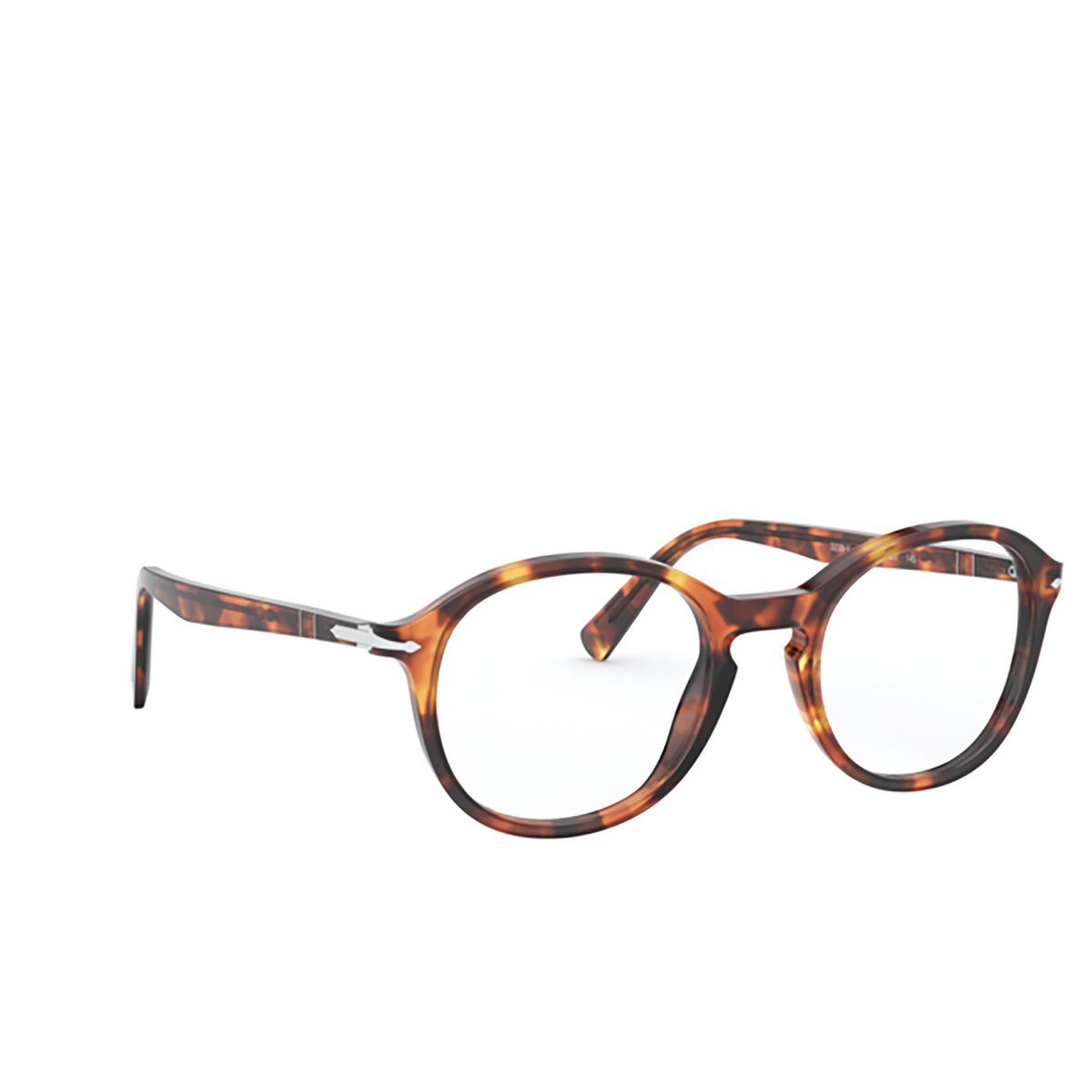 Persol® Round Eyeglasses: PO3239V color Honey Tortoise 1102 - 2/3.