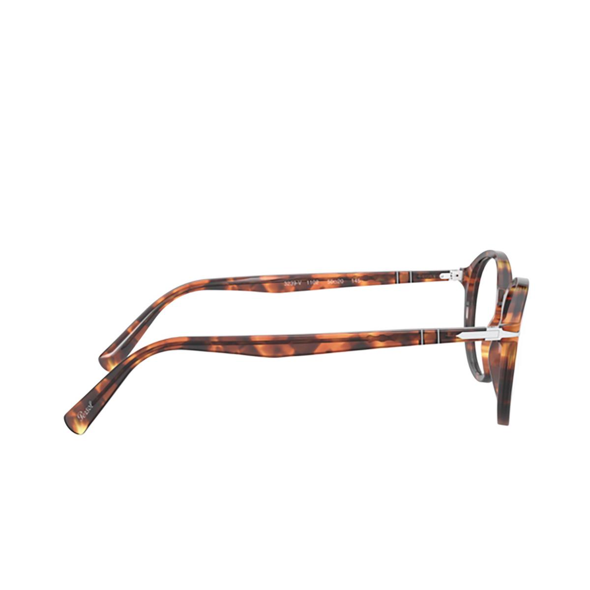 Persol® Round Eyeglasses: PO3239V color Honey Tortoise 1102 - 3/3.