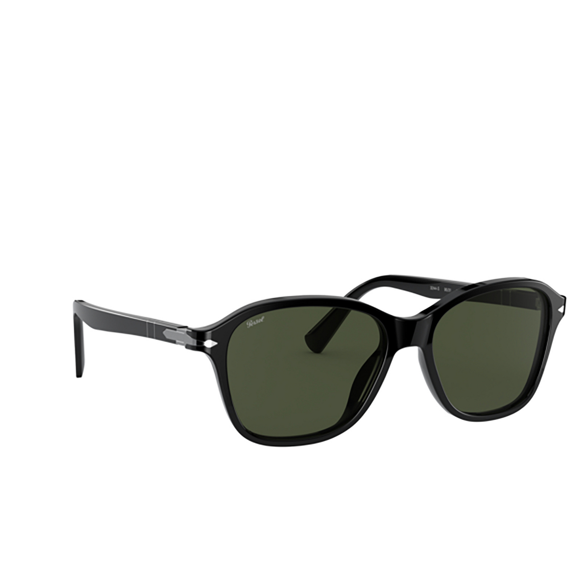 Persol PO3244S Sunglasses 95/31 Black - three-quarters view