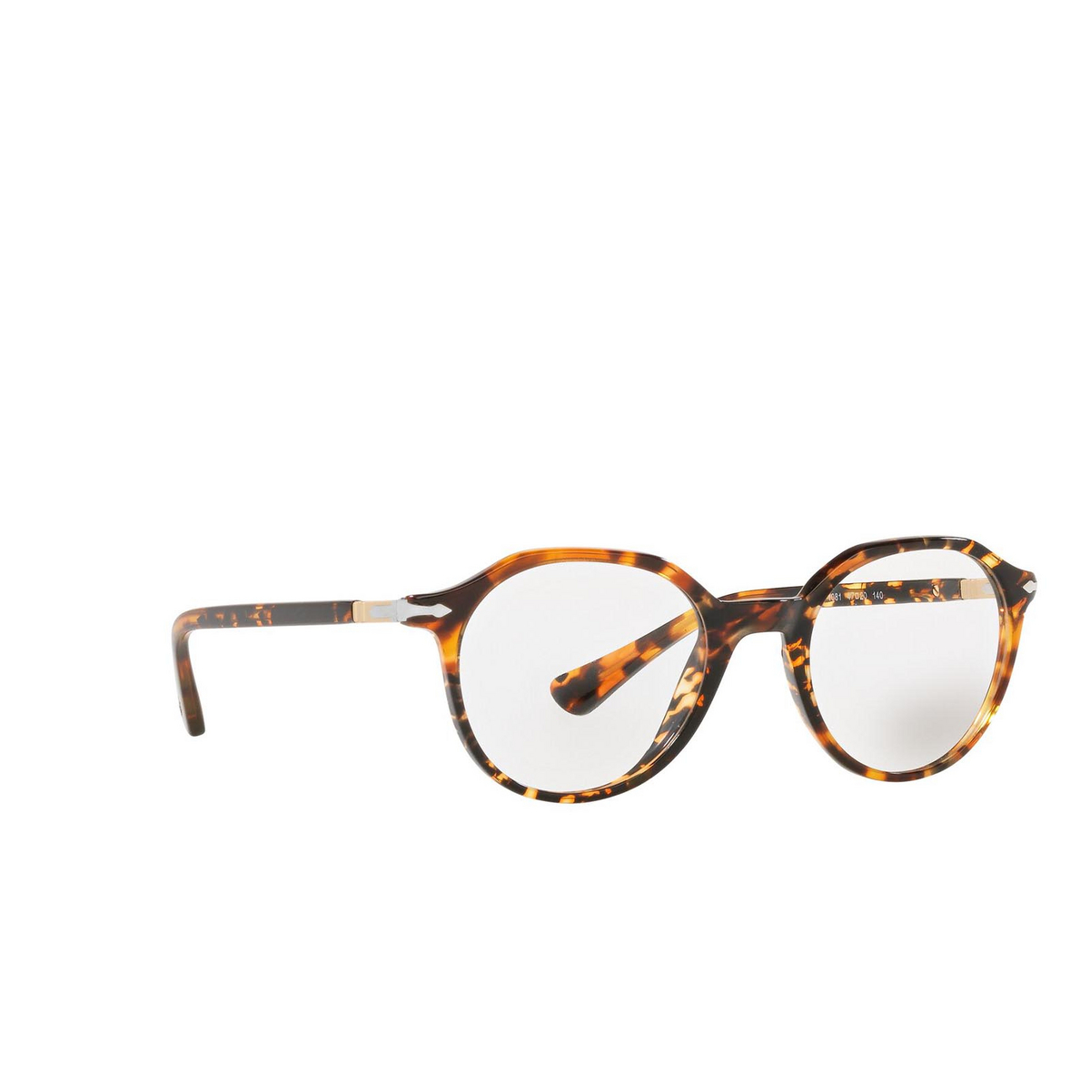 Persol PO3253V Eyeglasses 1081 Tortoise Brown - three-quarters view
