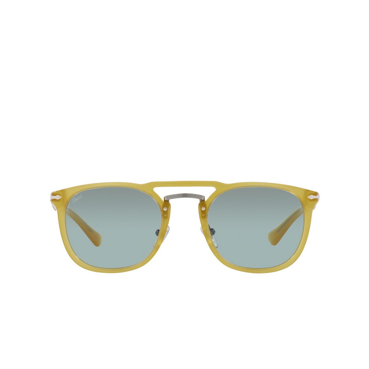 Persol® Square Sunglasses: PO3265S color Honey 204/56 - front view.