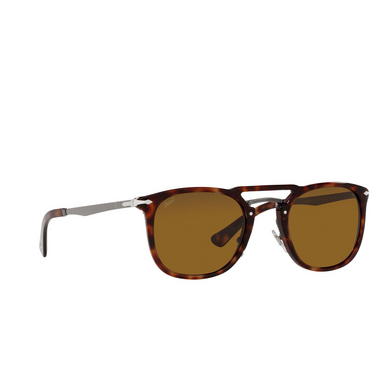 Persol PO3265S Sunglasses 24/33 havana & gunmetal - three-quarters view