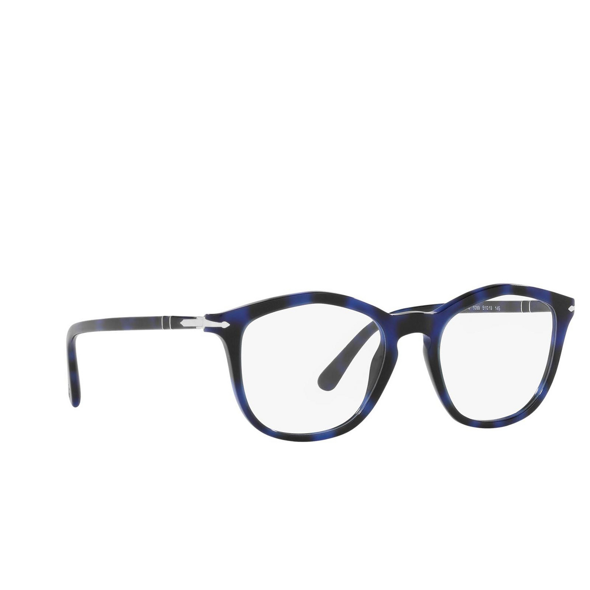 Persol PO3267V Eyeglasses 1099 Spotted Blue - three-quarters view