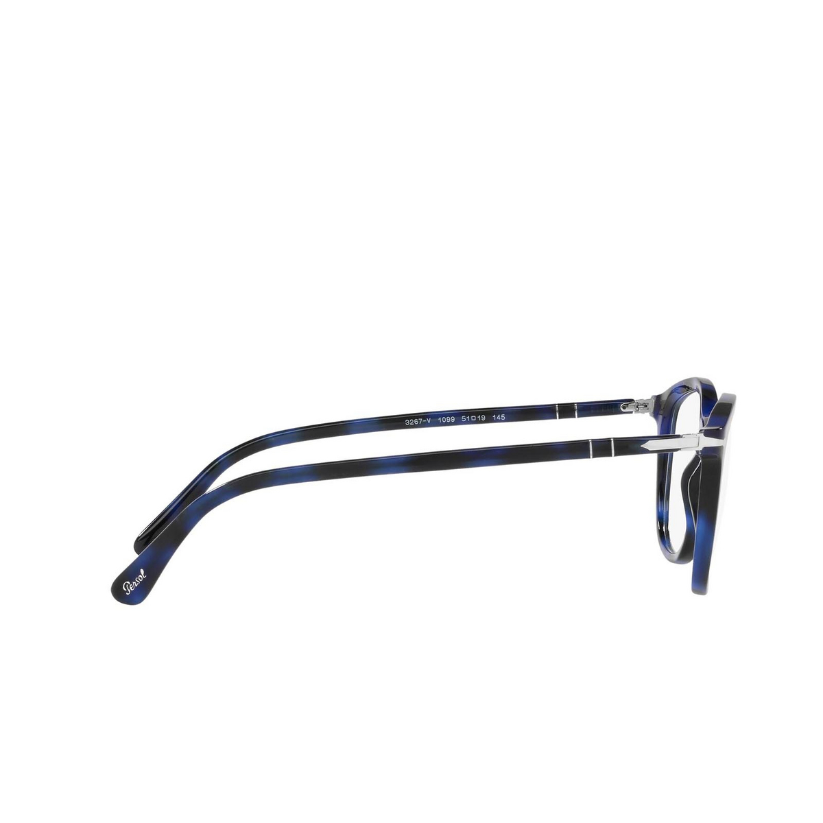 Persol® Irregular Eyeglasses: PO3267V color Spotted Blue 1099 - 3/3.