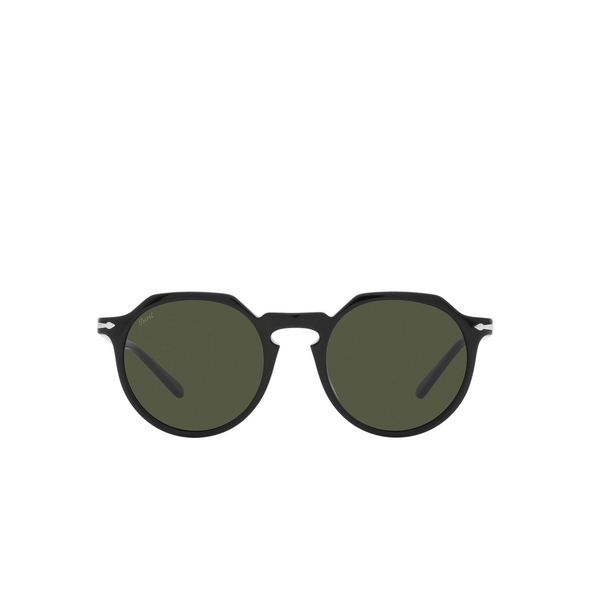 Persol® Irregular Sunglasses: PO3281S color Black 95/31 - front view.