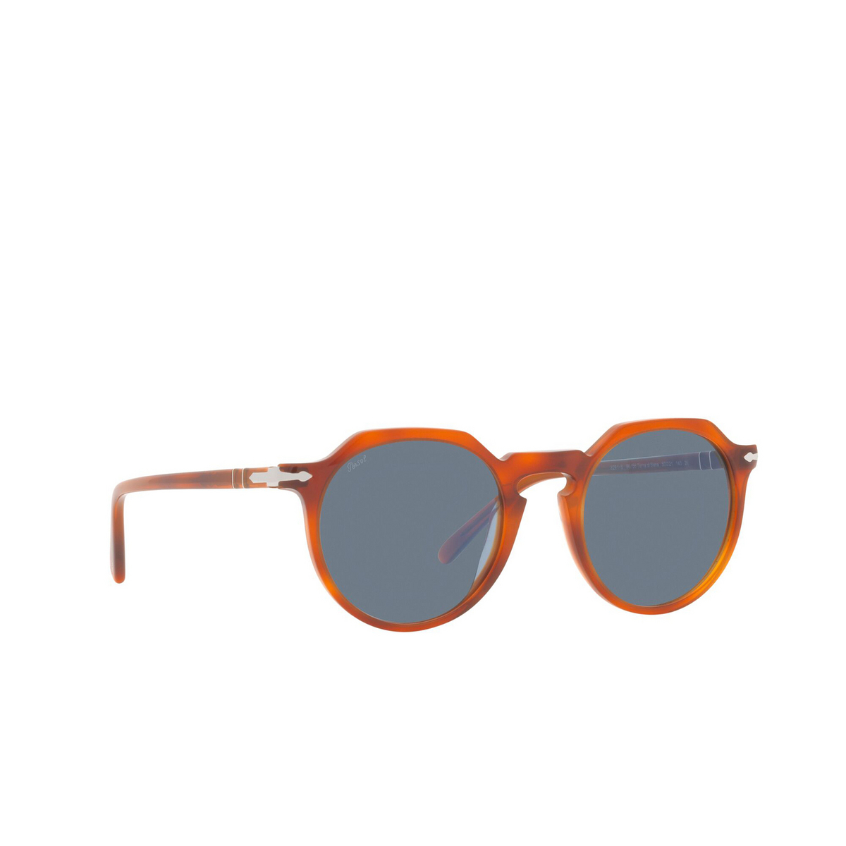 Persol® Irregular Sunglasses: PO3281S color Terra Di Siena 96/56 - three-quarters view.