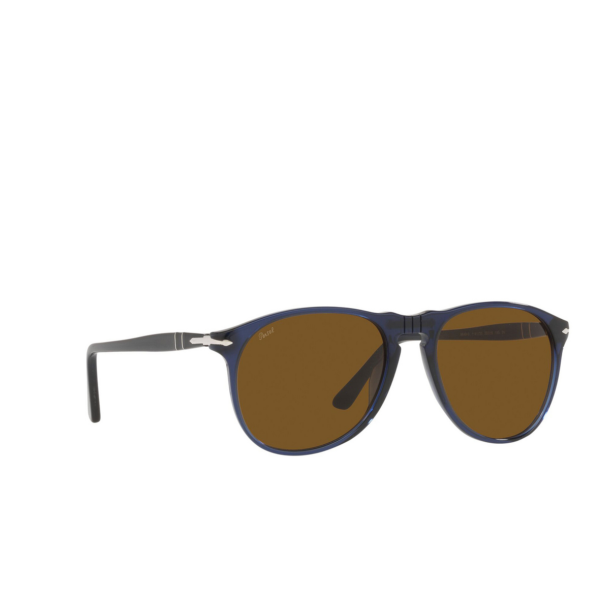 Persol PO9649S Sunglasses 114133 Transparent Blue - three-quarters view