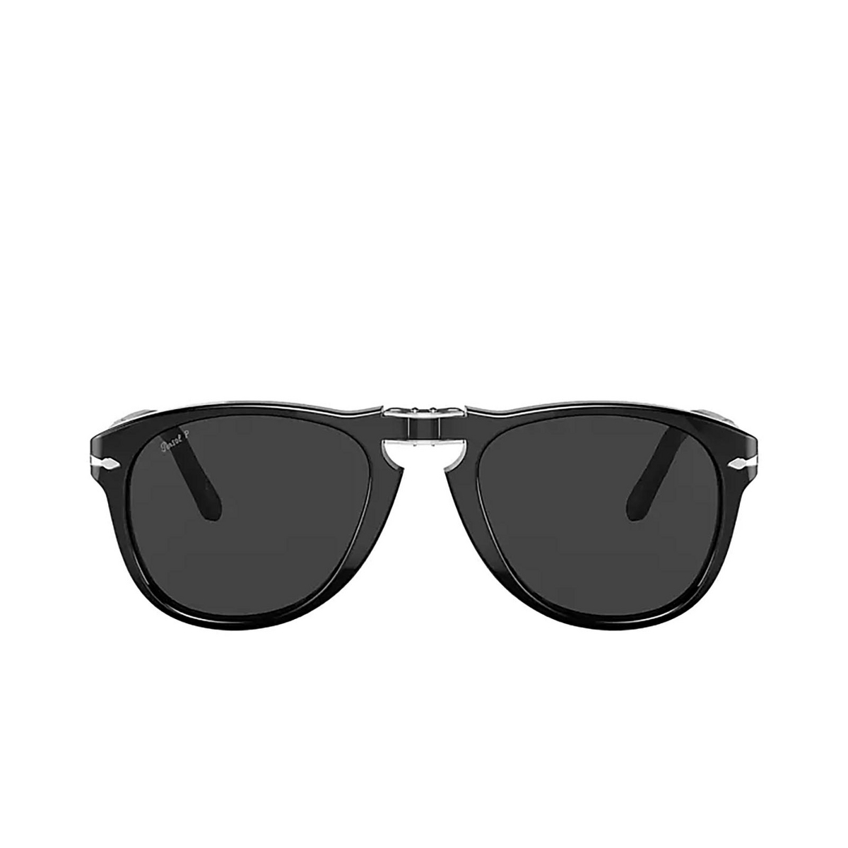 Persol® Aviator Sunglasses: Steve Mcqueen PO0714SM color Black 95/48 - front view.