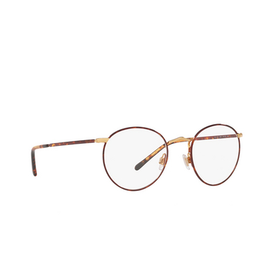 Polo Ralph Lauren PH1179 Eyeglasses 9384 havana on shiny gold - three-quarters view