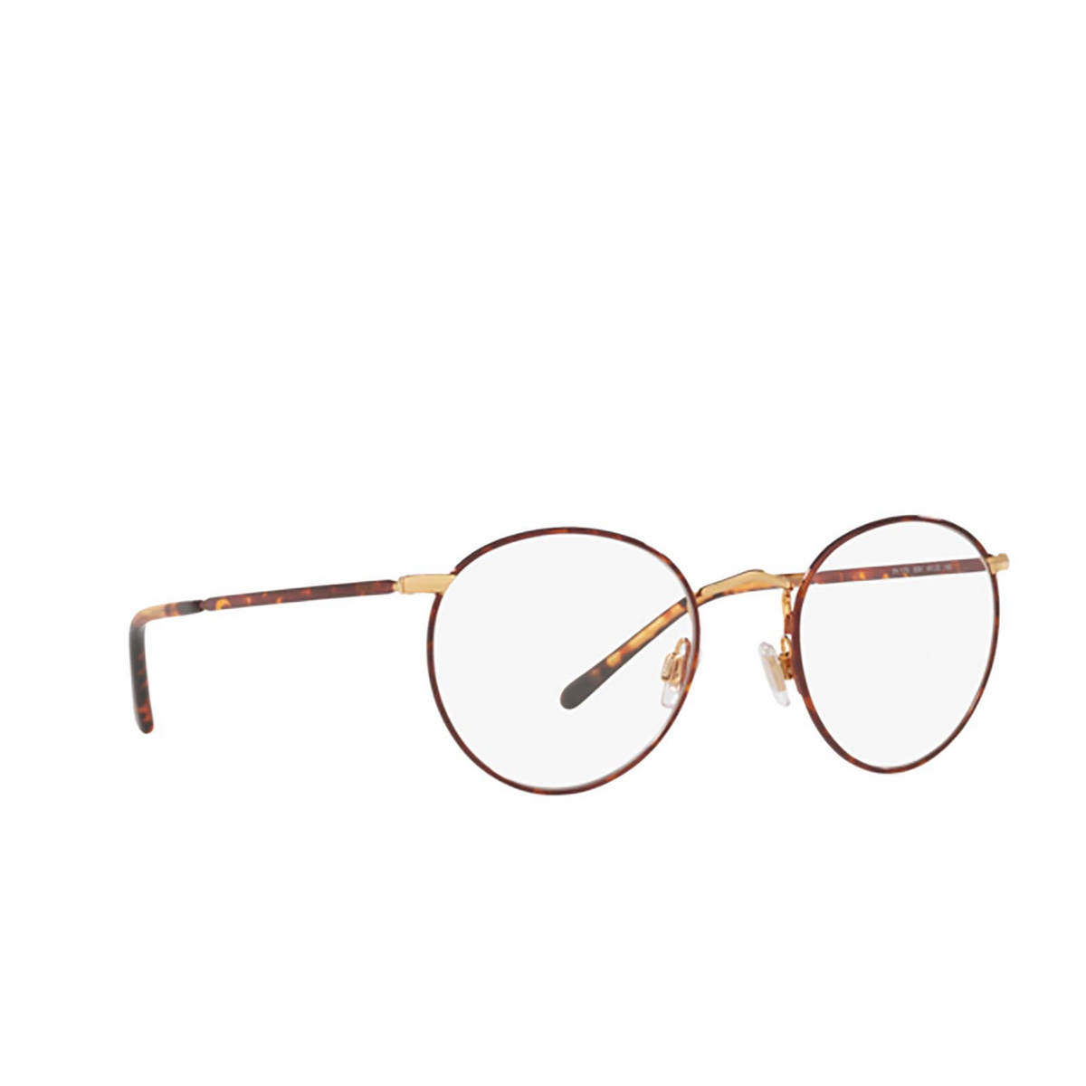 Polo Ralph Lauren PH1179 Eyeglasses 9384 HAVANA ON SHINY GOLD - three-quarters view
