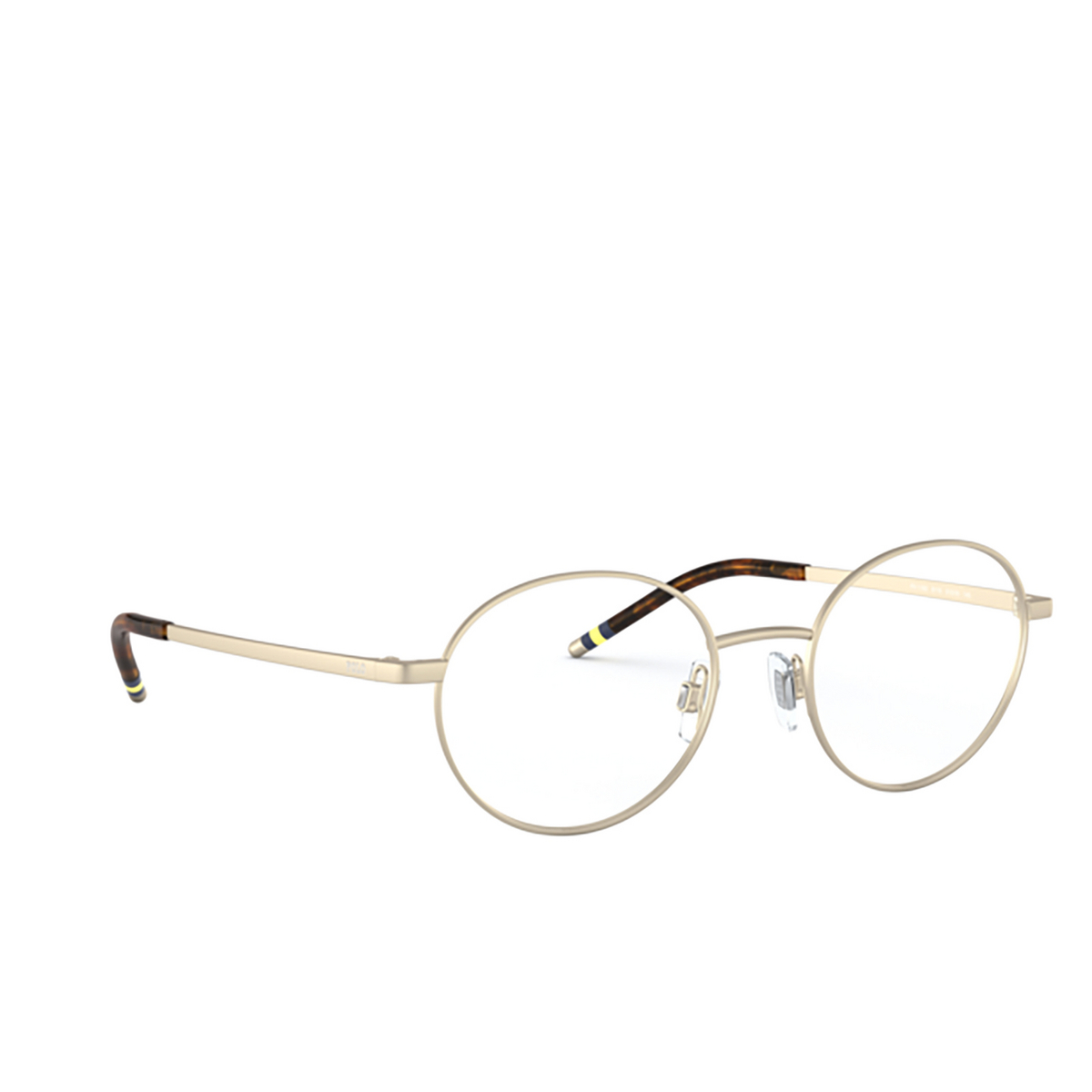Polo Ralph Lauren PH1193 Eyeglasses 9116 MATTE PALE GOLD - three-quarters view