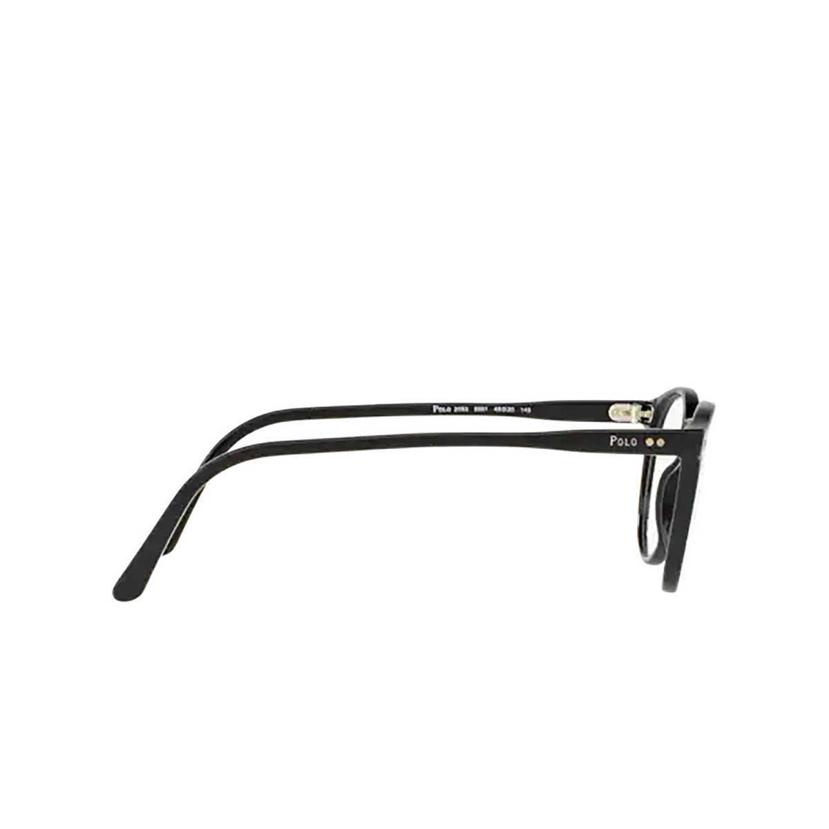 Polo Ralph Lauren® Round Eyeglasses: PH2083 color Shiny Black 5001 - 3/3.