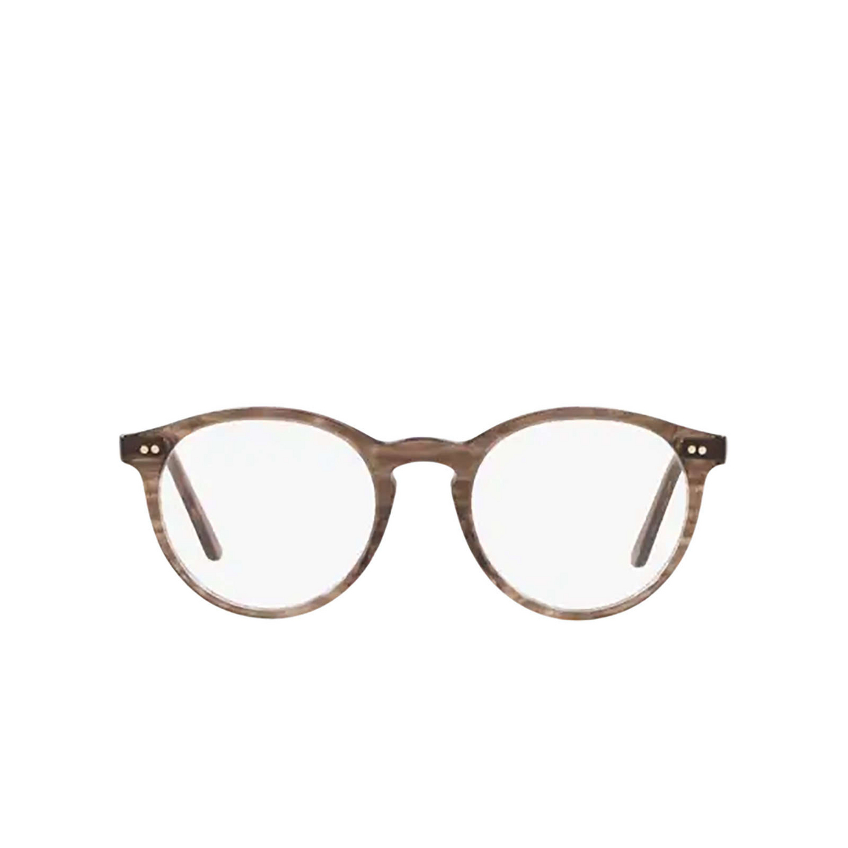 Polo Ralph Lauren® Round Eyeglasses: PH2083 color Shiny Striped Brown 5822 - front view.